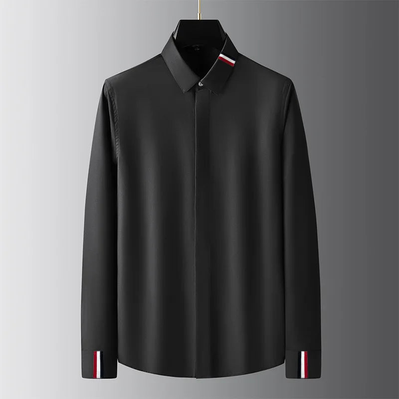 Tricolore Ribbon Dress Shirt