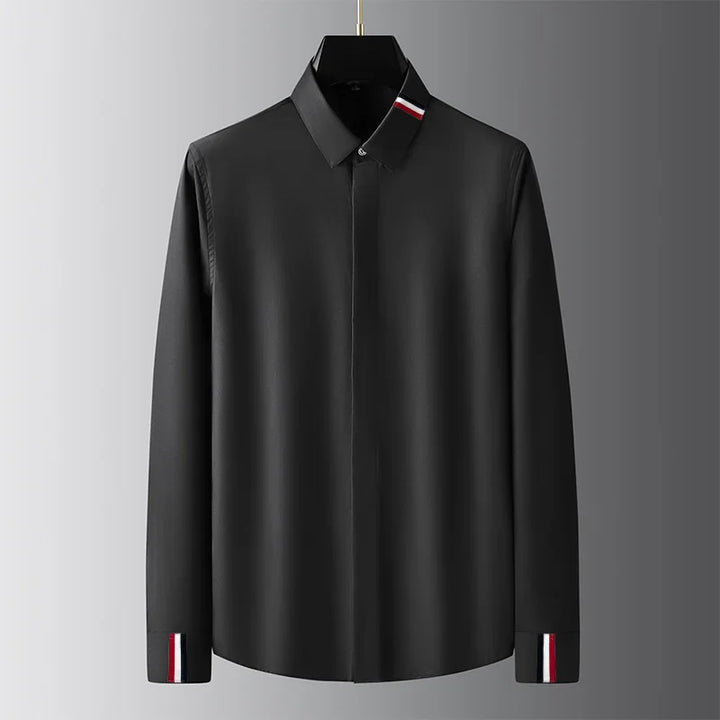 Tricolore Ribbon Dress Shirt