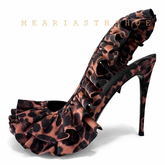 Balconata Ruffled Slingbacks