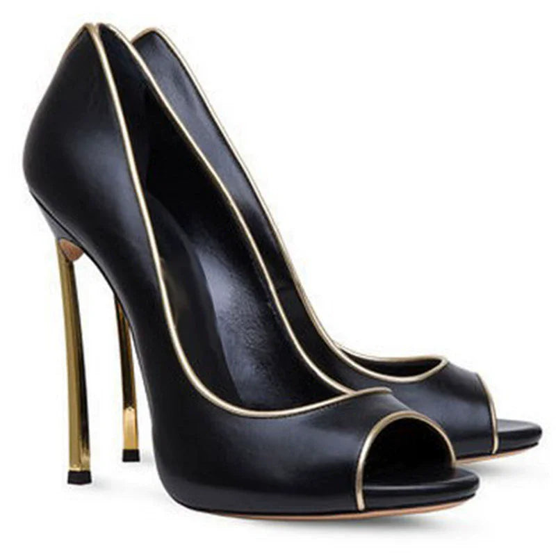 Paola Peep-Toe Pumps