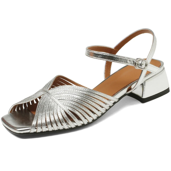 Raggiera Leather Sandals