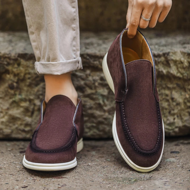 Camoscio Suede Slip-On Loafers