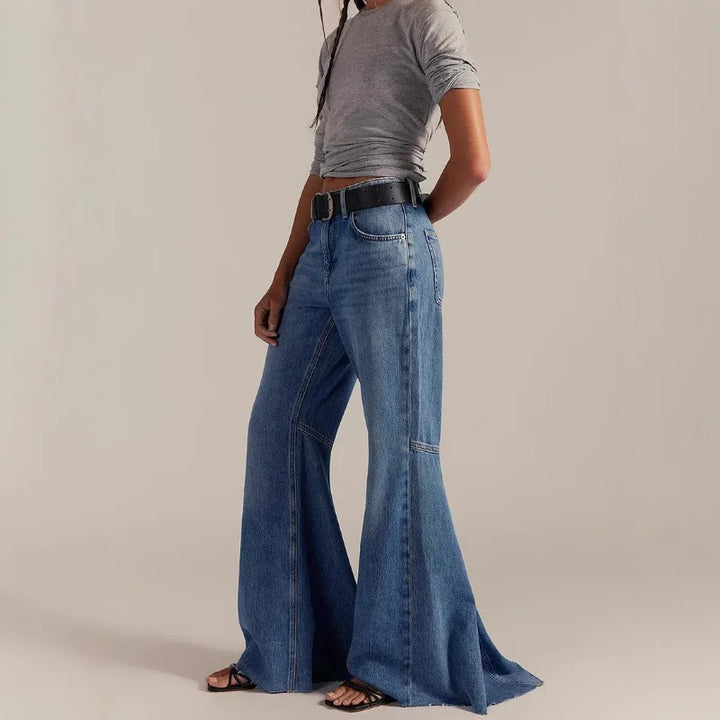 Campana Raw-Hem Flared Jeans