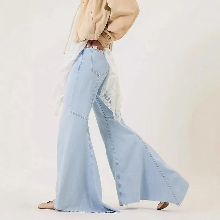Campana Raw-Hem Flared Jeans