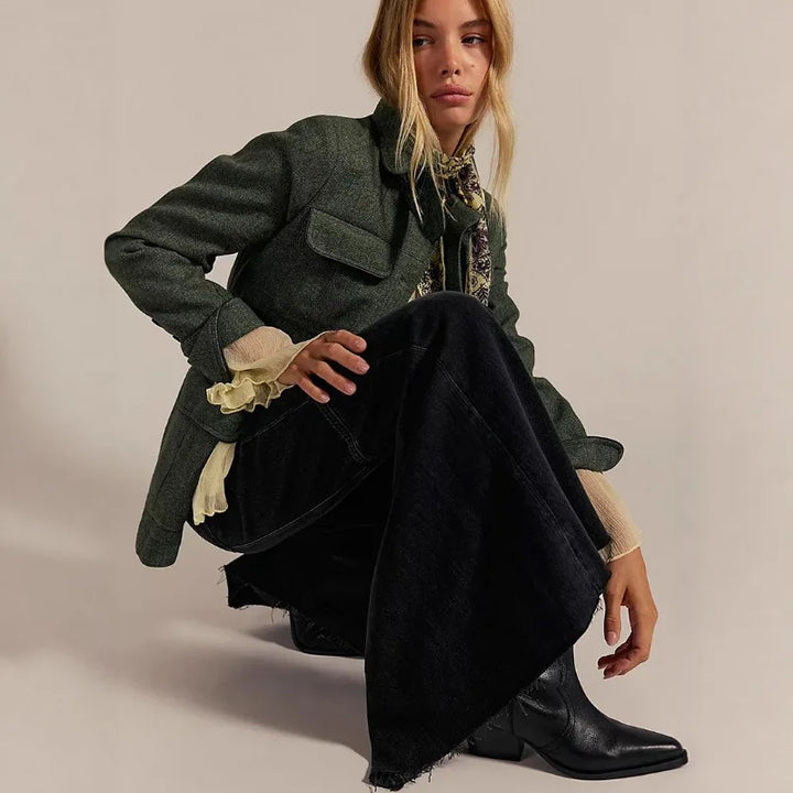 Campana Raw-Hem Flared Jeans