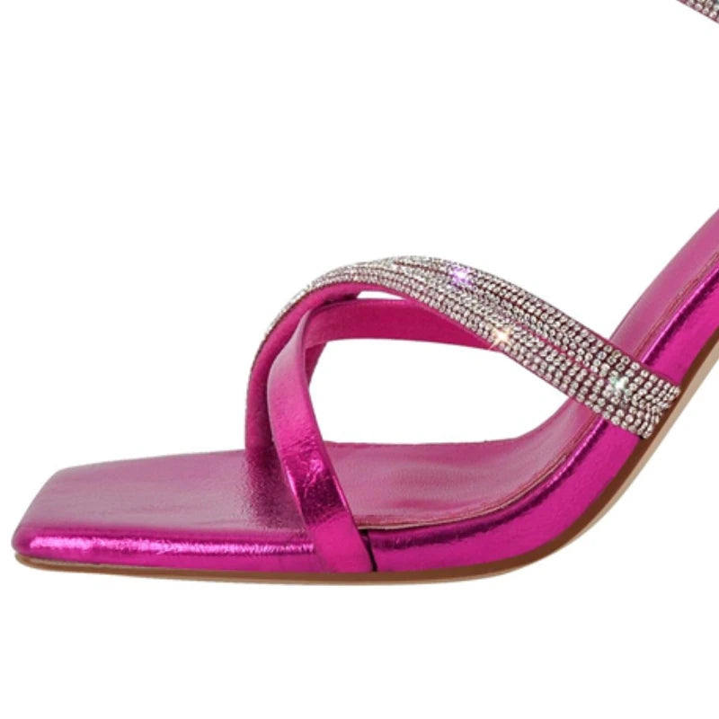 Brillante Crystal Strappy Sandals