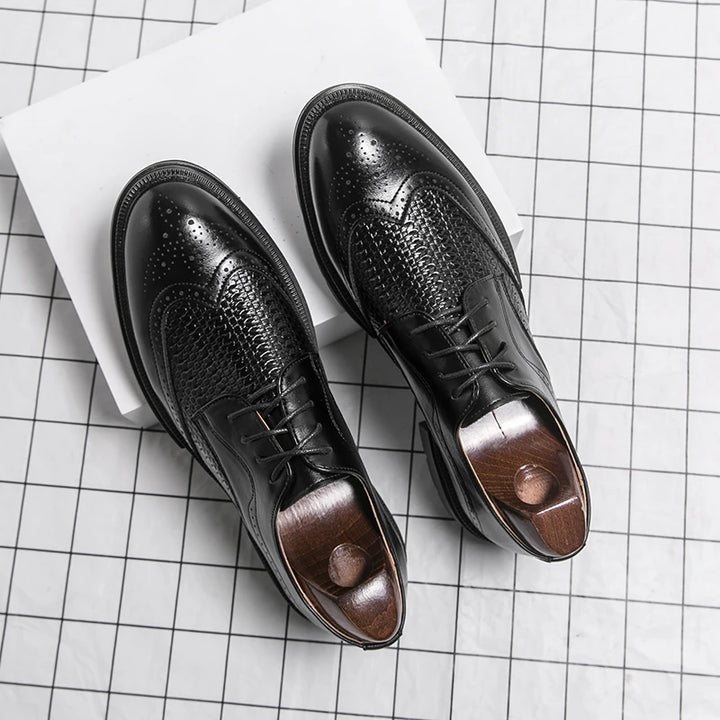Intrecciato Woven Brogue Derbies