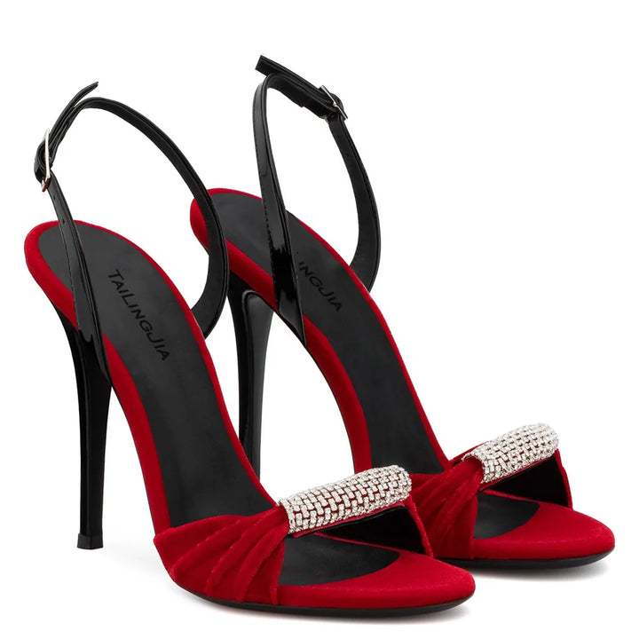Stefania Rhinestone Stilettos