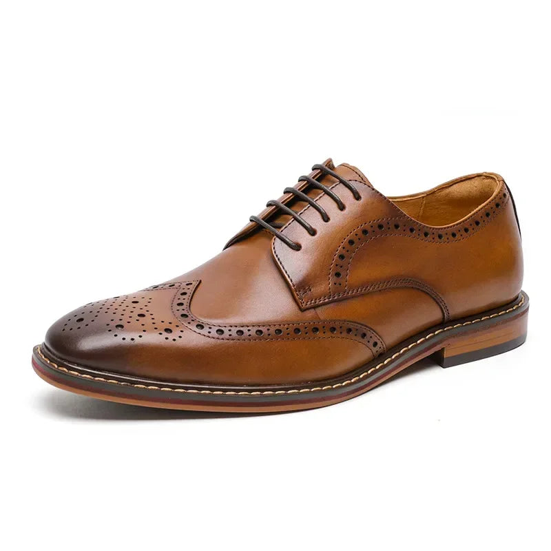 Pavone Wingtip Brogue Derbies