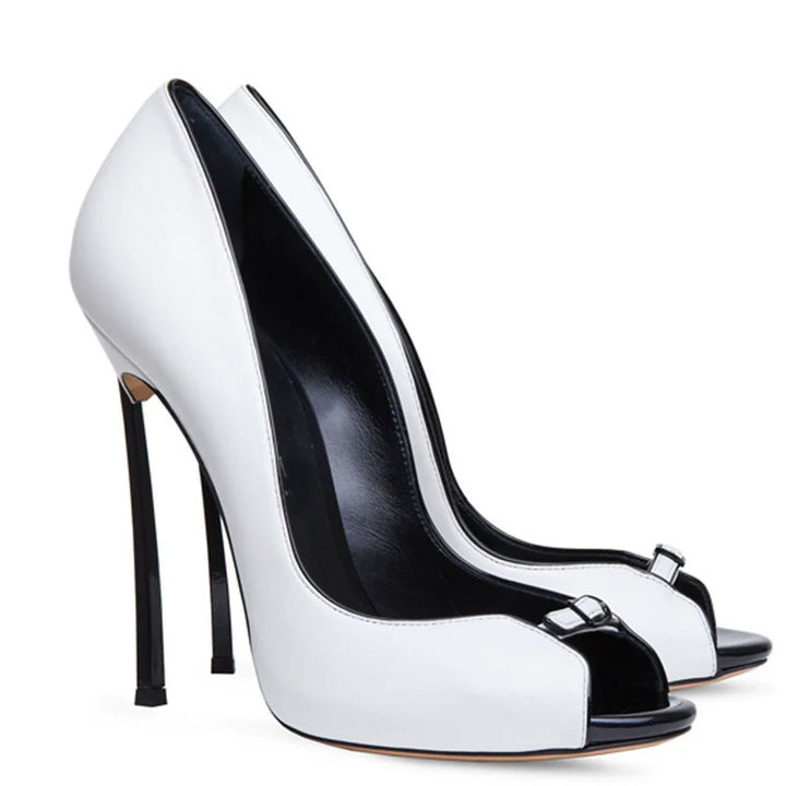 Paola Peep-Toe Pumps