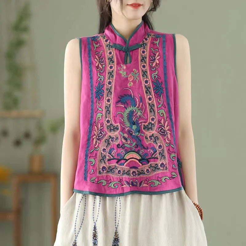 Fenice Phoenix Embroidered Vest
