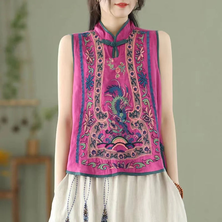 Fenice Phoenix Embroidered Vest