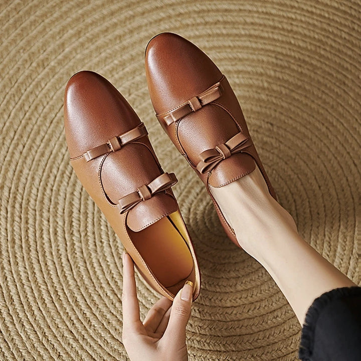 Nastrina Bow Block-Heel Loafers