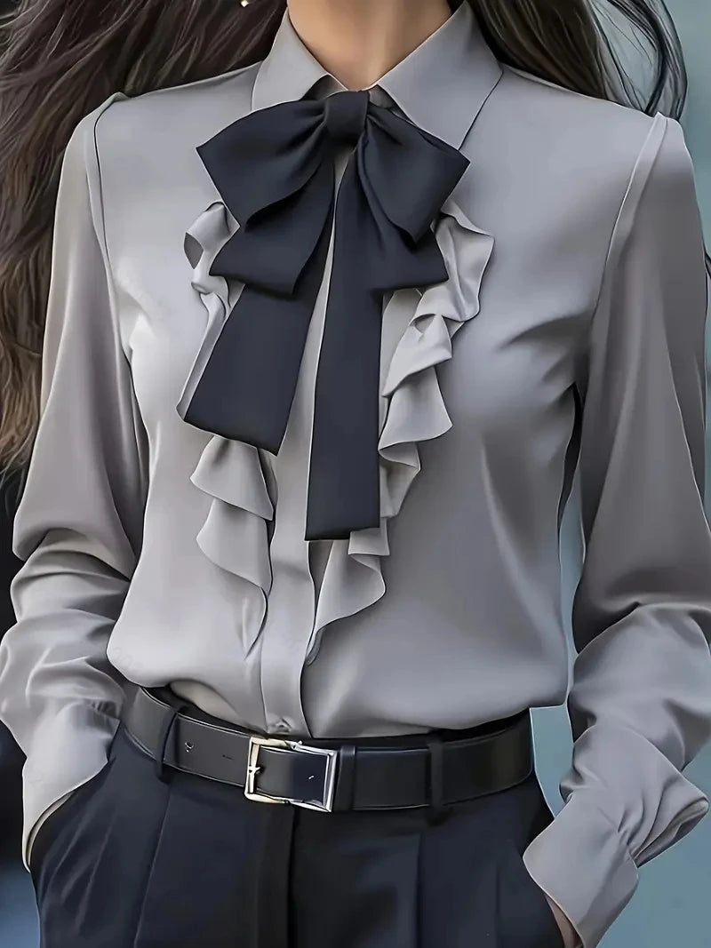 Vittoria Bow Ruffle Blouse