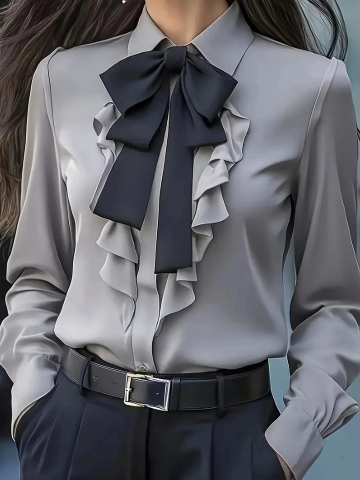Vittoria Bow Ruffle Blouse