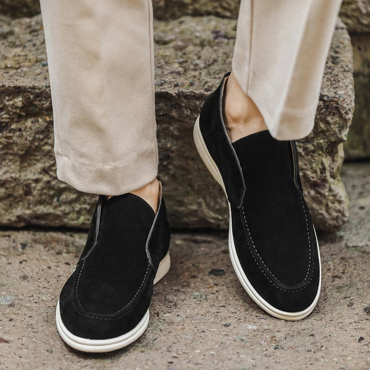 Camoscio Suede Slip-On Loafers