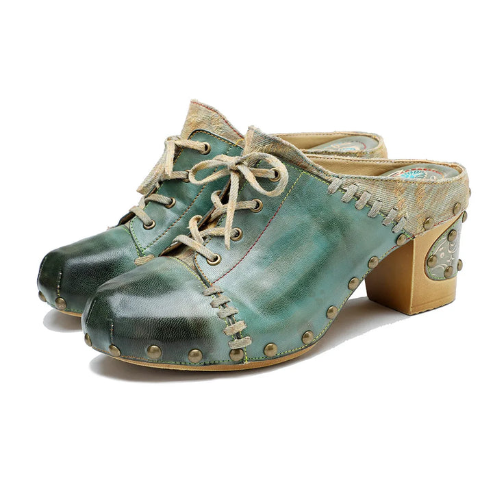 Bottega Studded Leather Sandals
