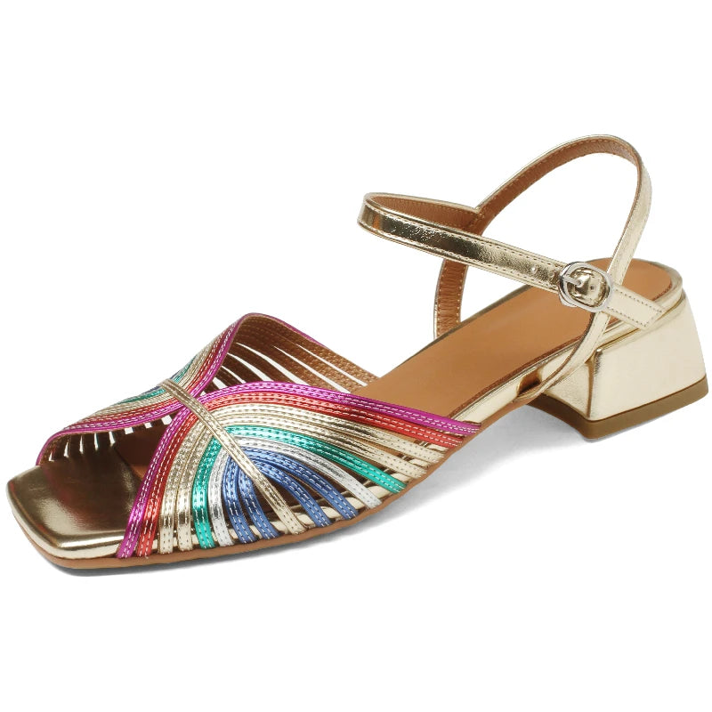 Raggiera Leather Sandals