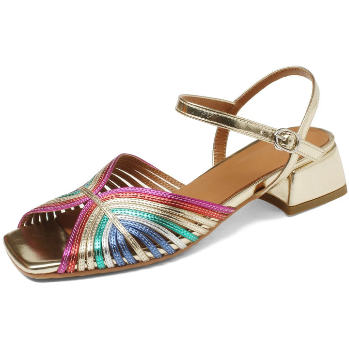 Raggiera Leather Sandals
