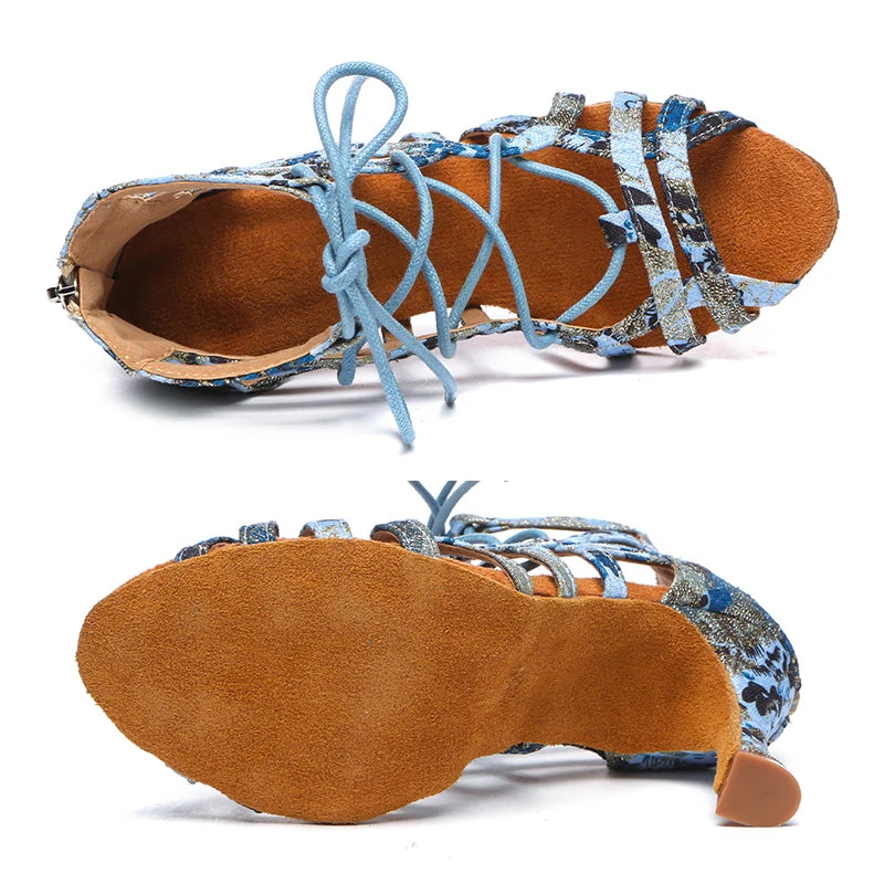 Fioretta Lace-Up Dance Heels