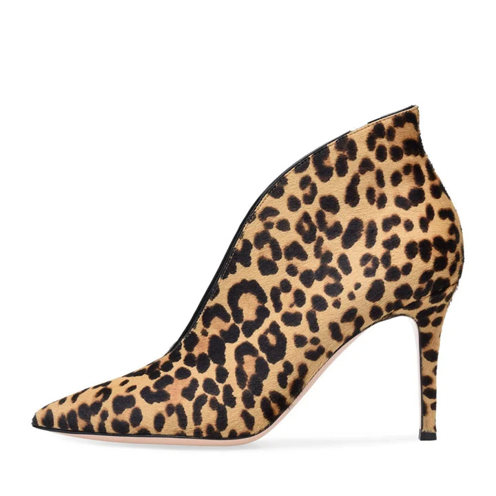 Violette Plunge-Vamp Boots