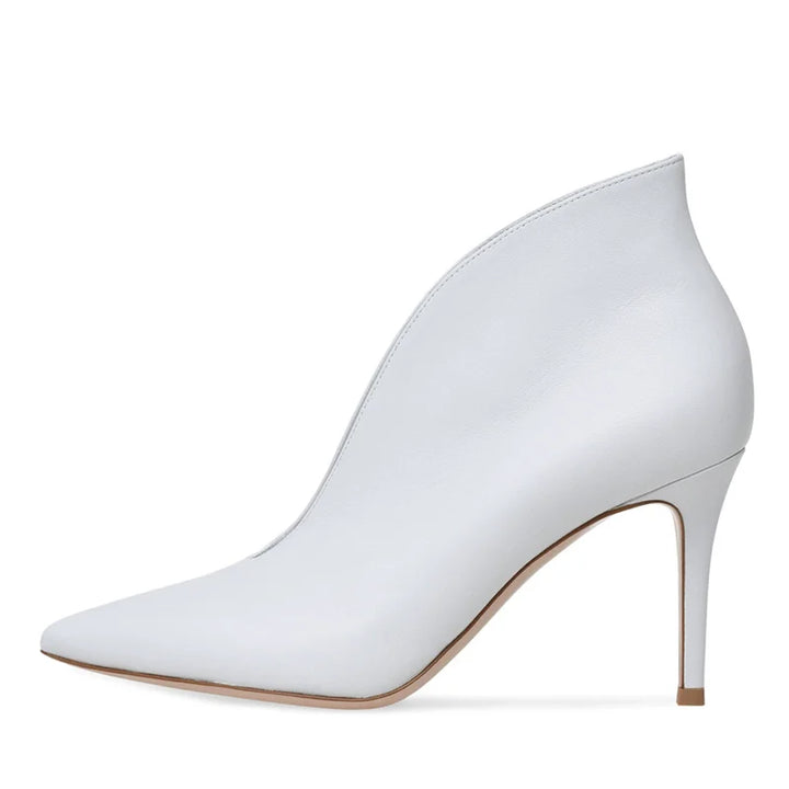 Violette Plunge-Vamp Boots