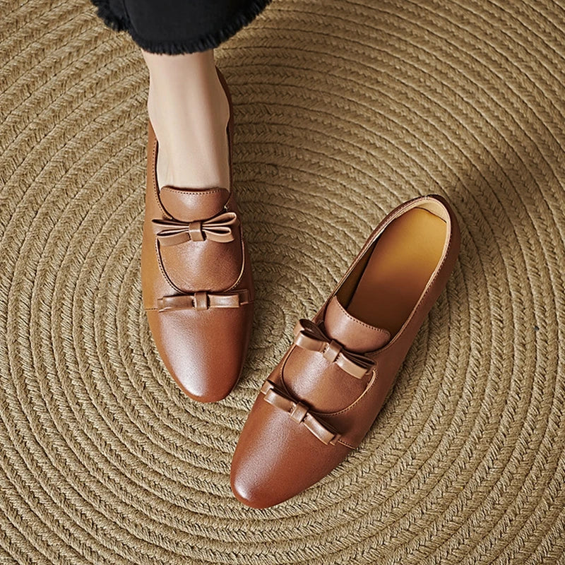 Nastrina Bow Block-Heel Loafers