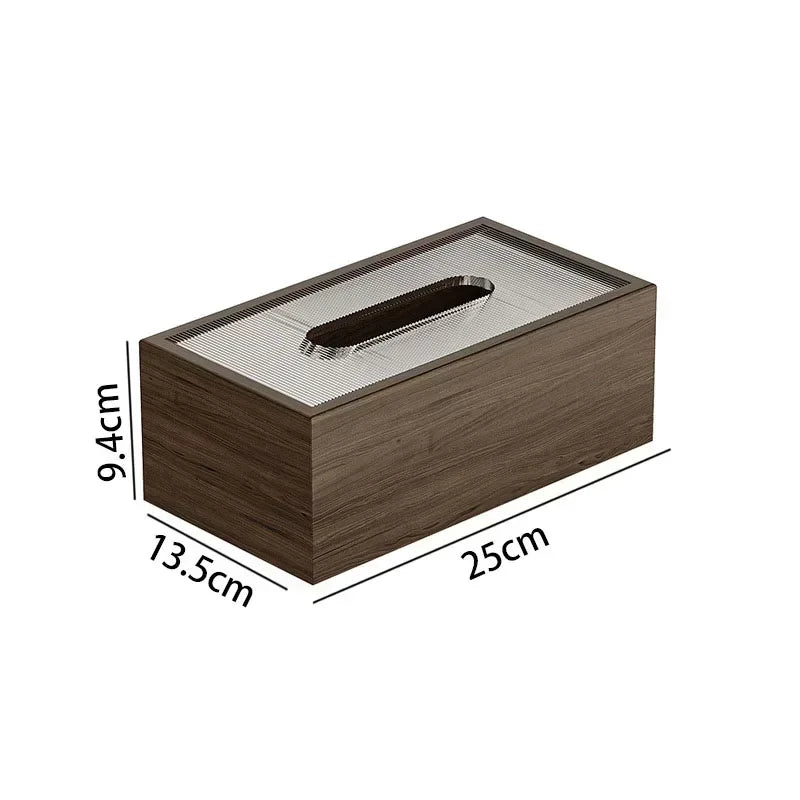 Noce Walnut Tissue Box