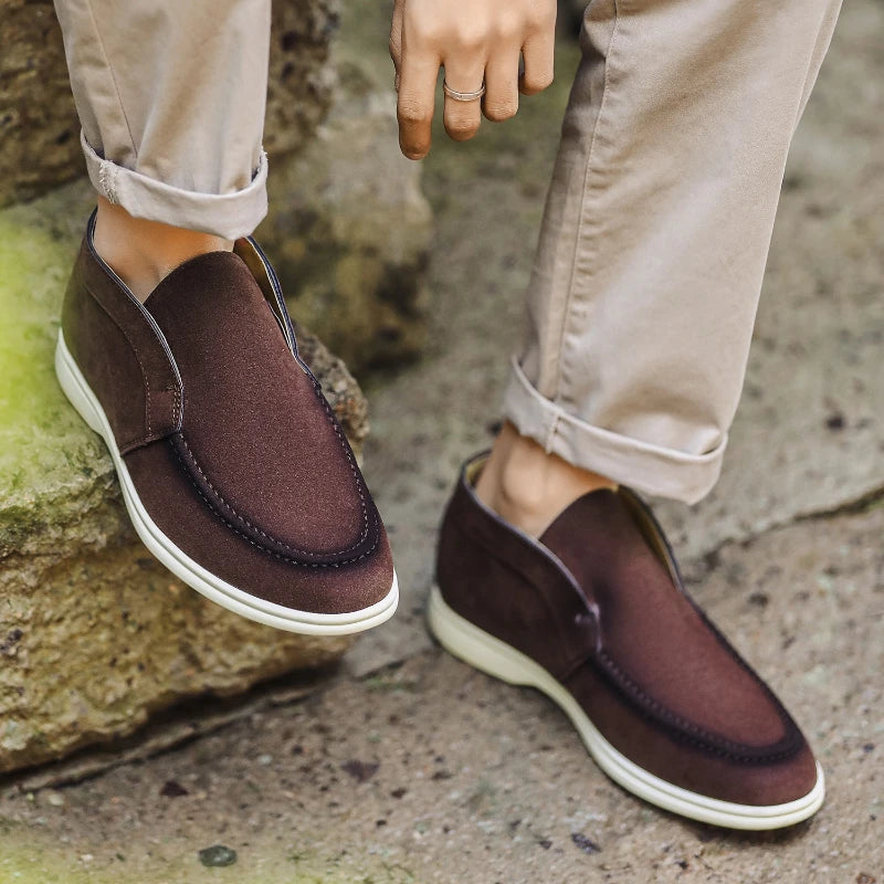 Camoscio Suede Slip-On Loafers