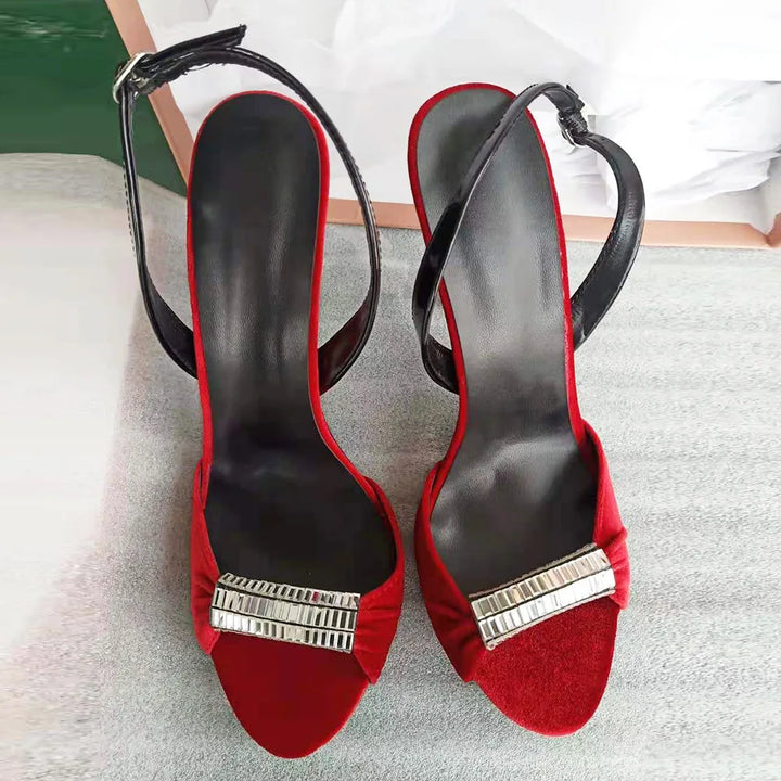 Stefania Rhinestone Stilettos