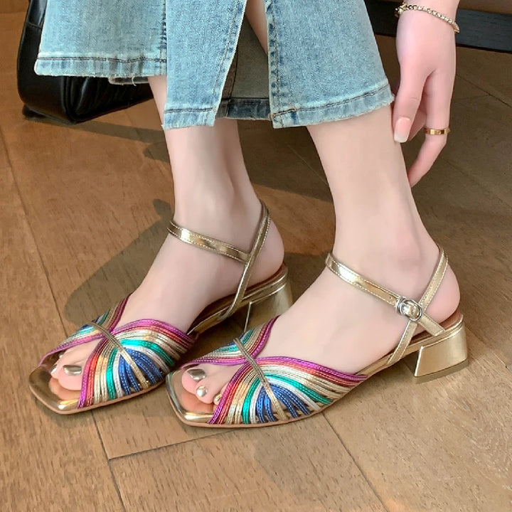 Raggiera Leather Sandals