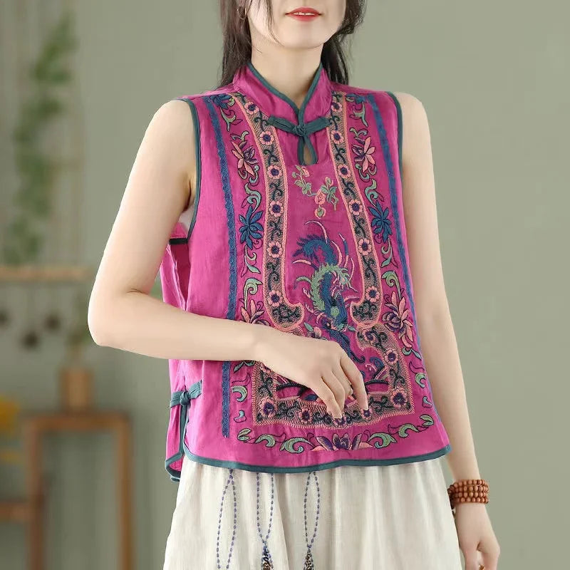 Fenice Phoenix Embroidered Vest