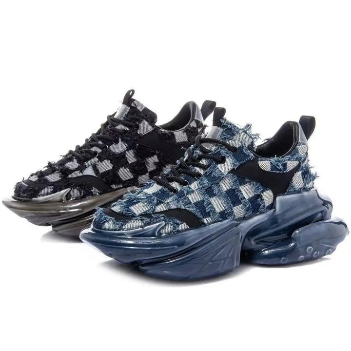 Damiera Checkered Platform Sneakers