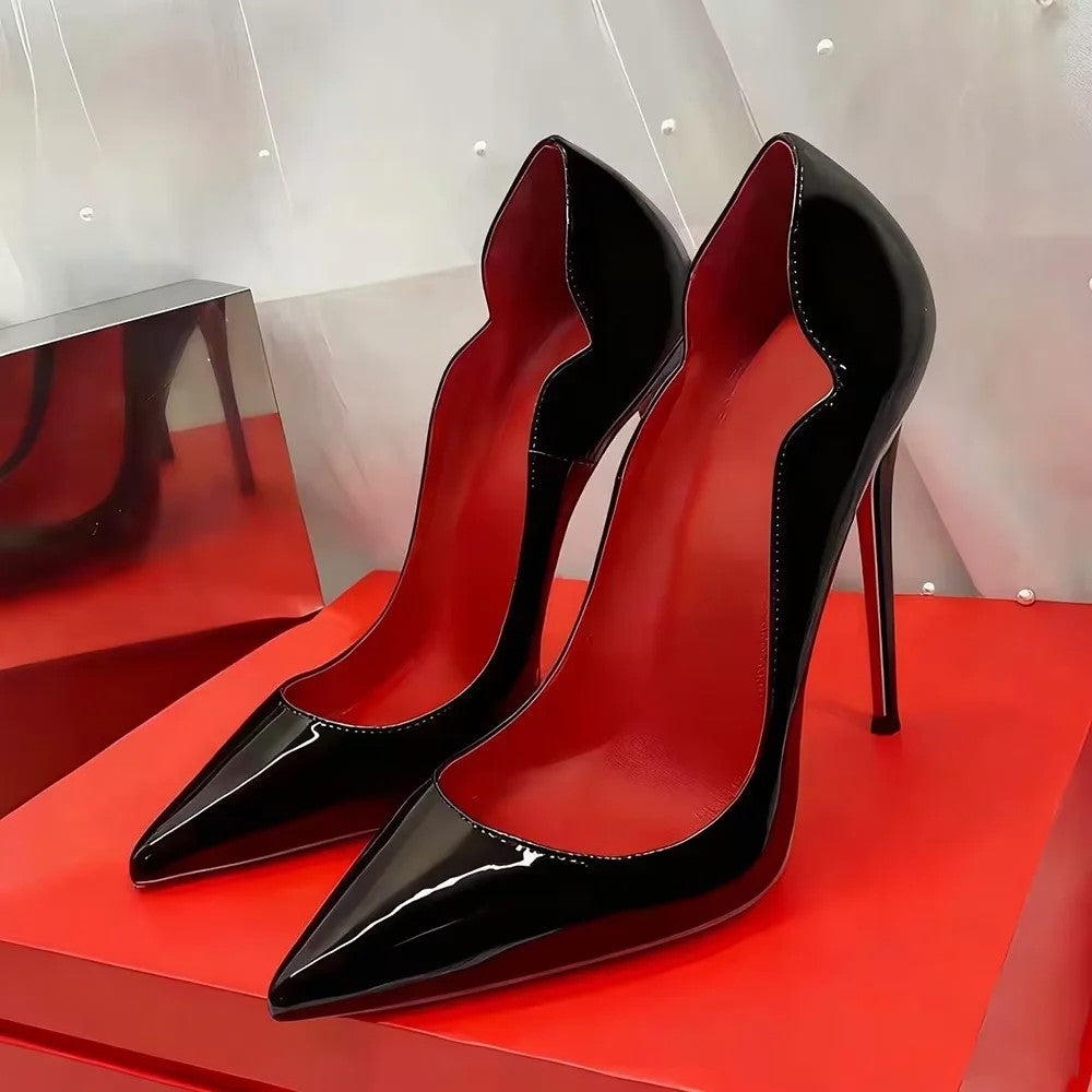 Bellisa Scalloped Stiletto Pumps