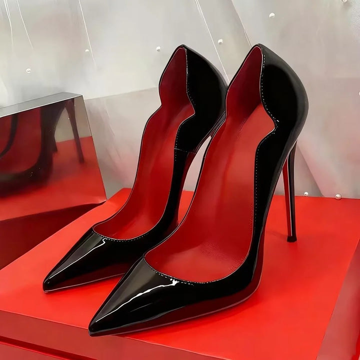 Bellisa Scalloped Stiletto Pumps