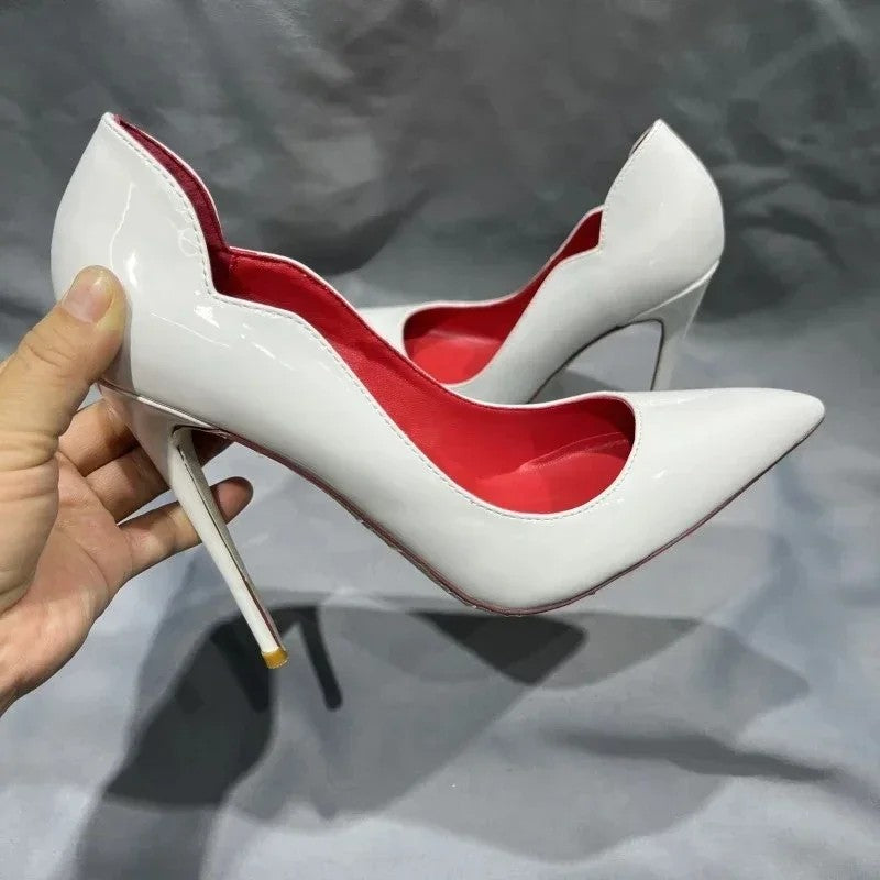 Bellisa Scalloped Stiletto Pumps