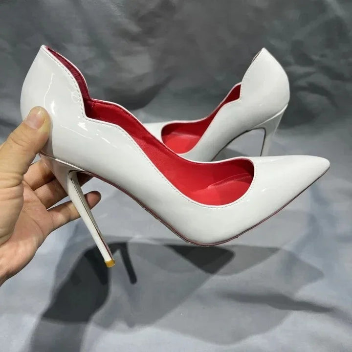 Bellisa Scalloped Stiletto Pumps