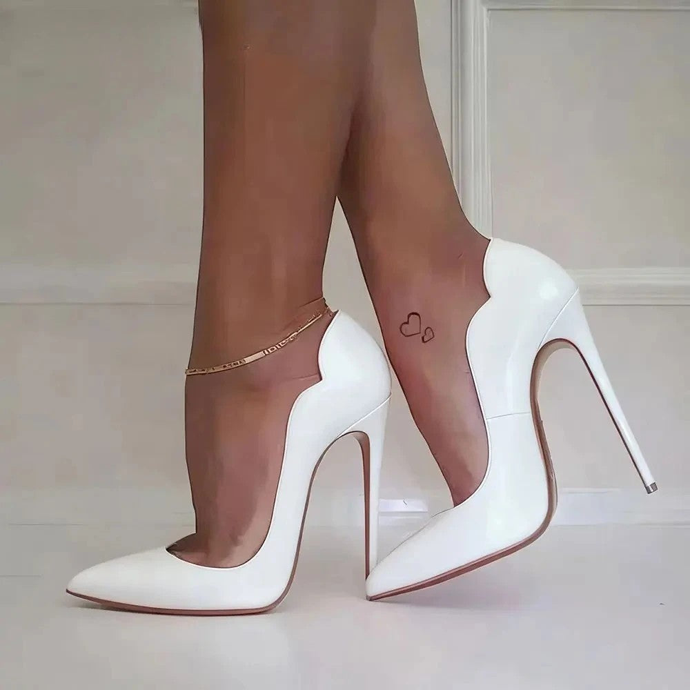 Bellisa Scalloped Stiletto Pumps