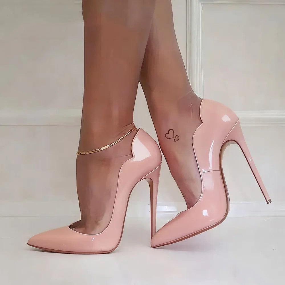 Bellisa Scalloped Stiletto Pumps