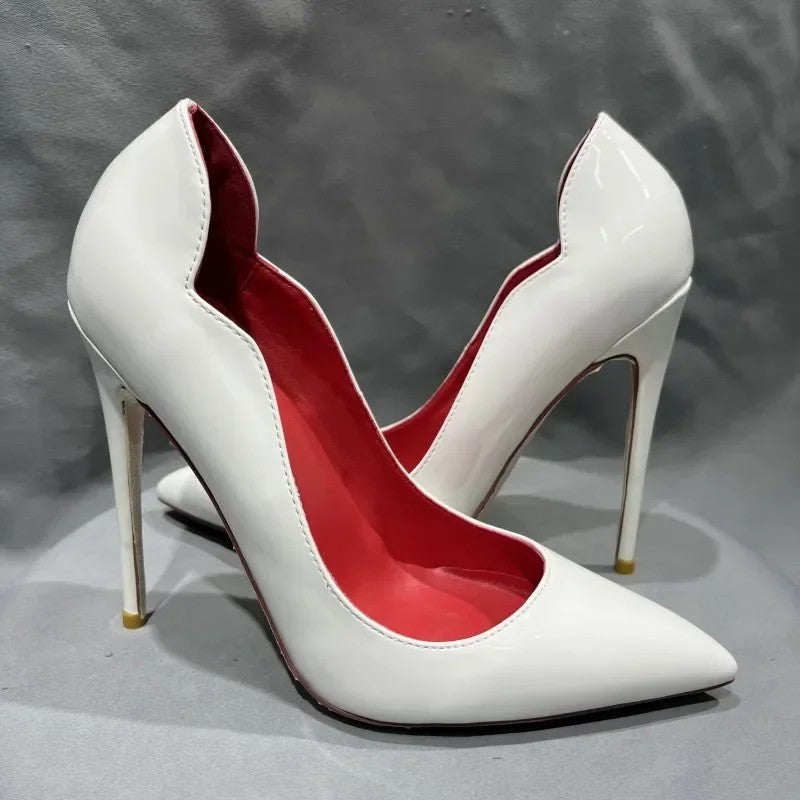 Bellisa Scalloped Stiletto Pumps