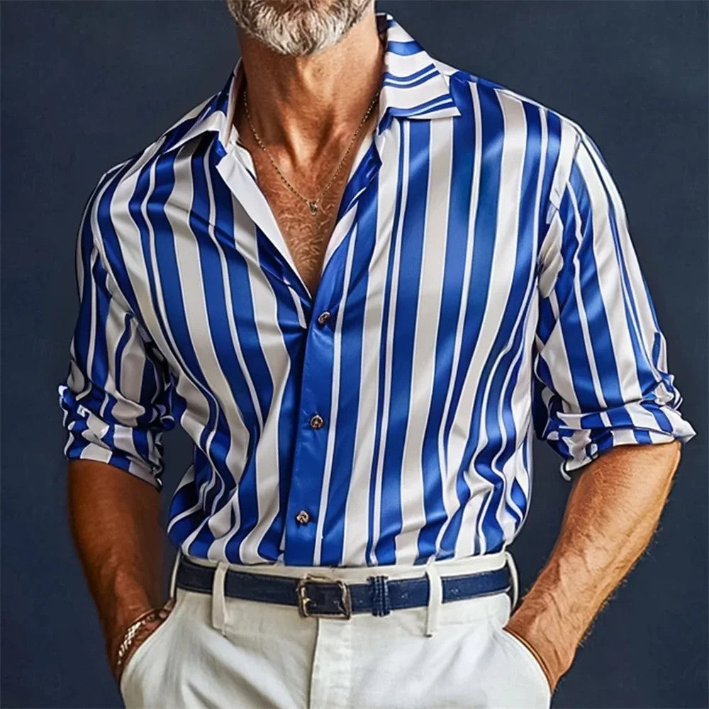 Portico Vertical-Stripe Shirt