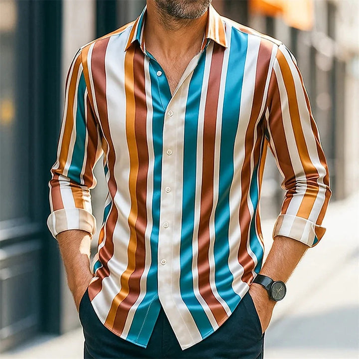 Portico Vertical-Stripe Shirt