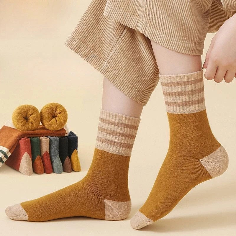 Hearthside Striped Winter Socks