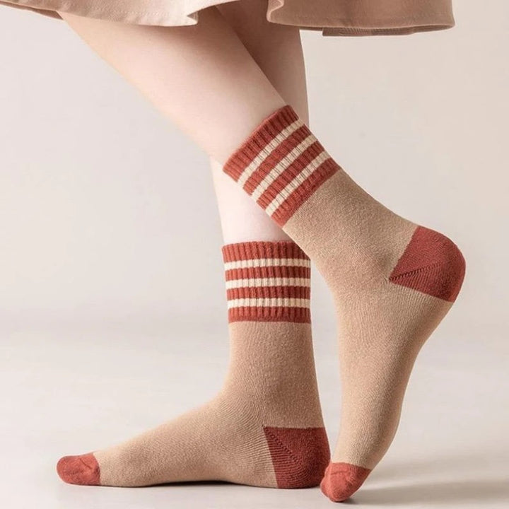 Hearthside Striped Winter Socks