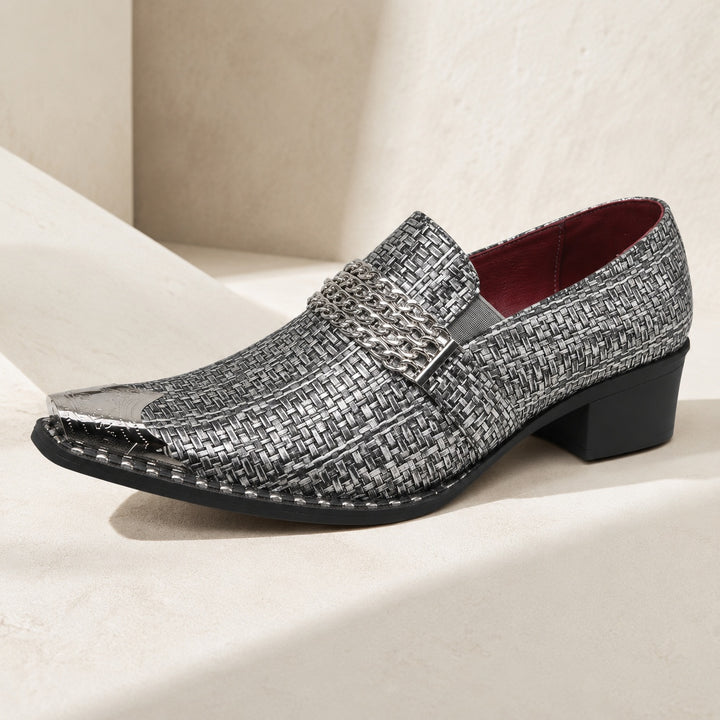 Aragosta Chain-Bar Pointed Loafers — ce_metastatic_01