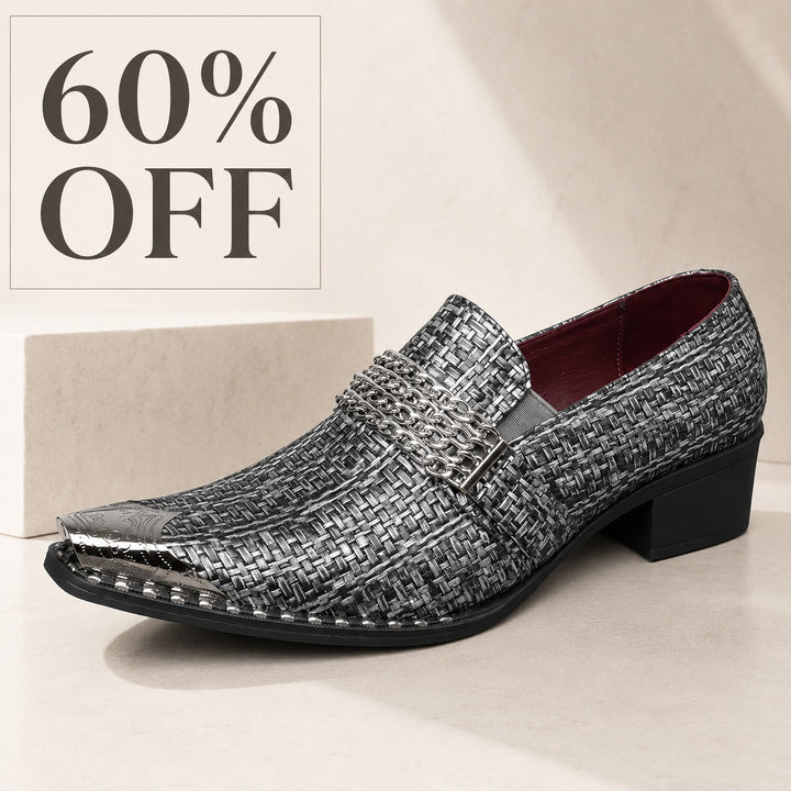 Aragosta Chain-Bar Pointed Loafers — ce_metastatic_01