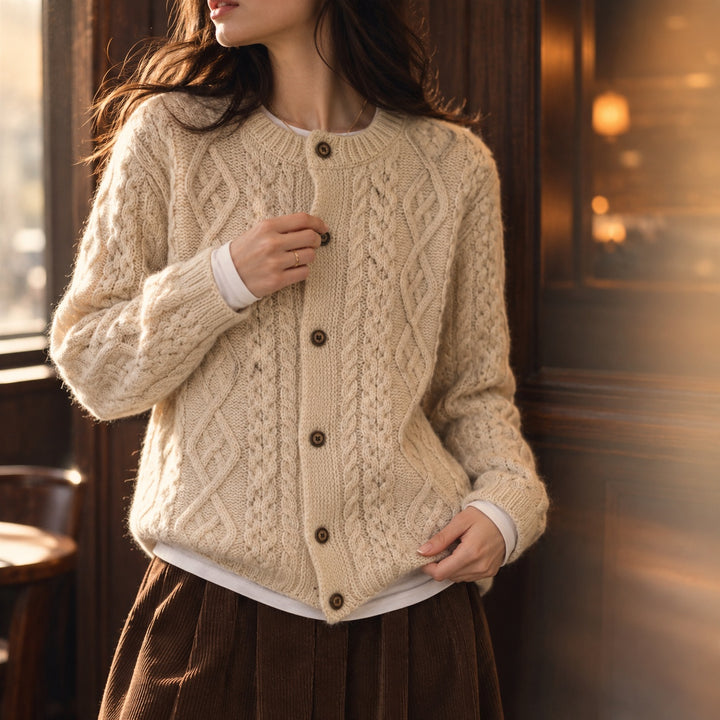 Aran Cable Wool Cardigan — ce_p4k7_01
