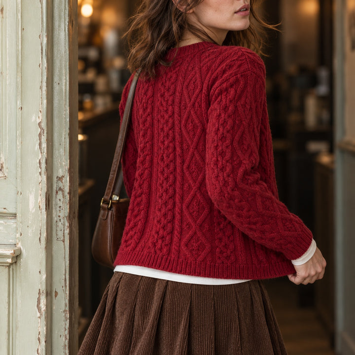 Aran Cable Wool Cardigan — ce_p4k7_01