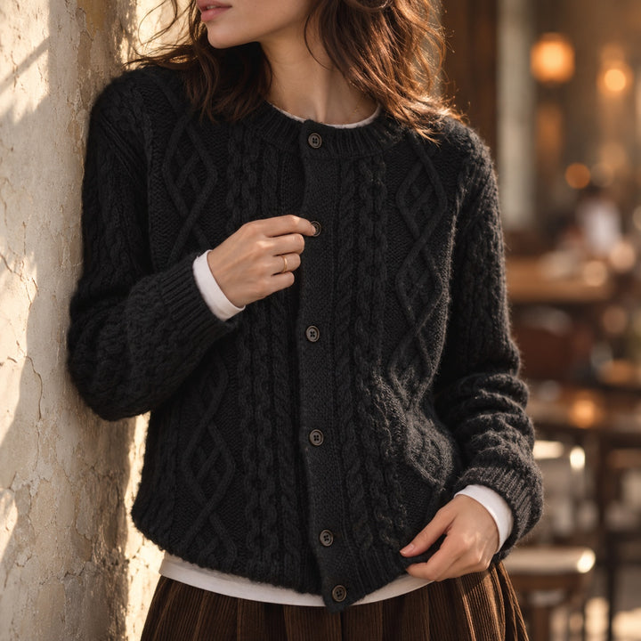 Aran Cable Wool Cardigan — ce_p4k7_01