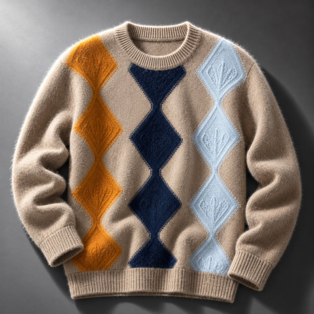 Ascot Argyle Knit Sweater — ce_soul_s1_01